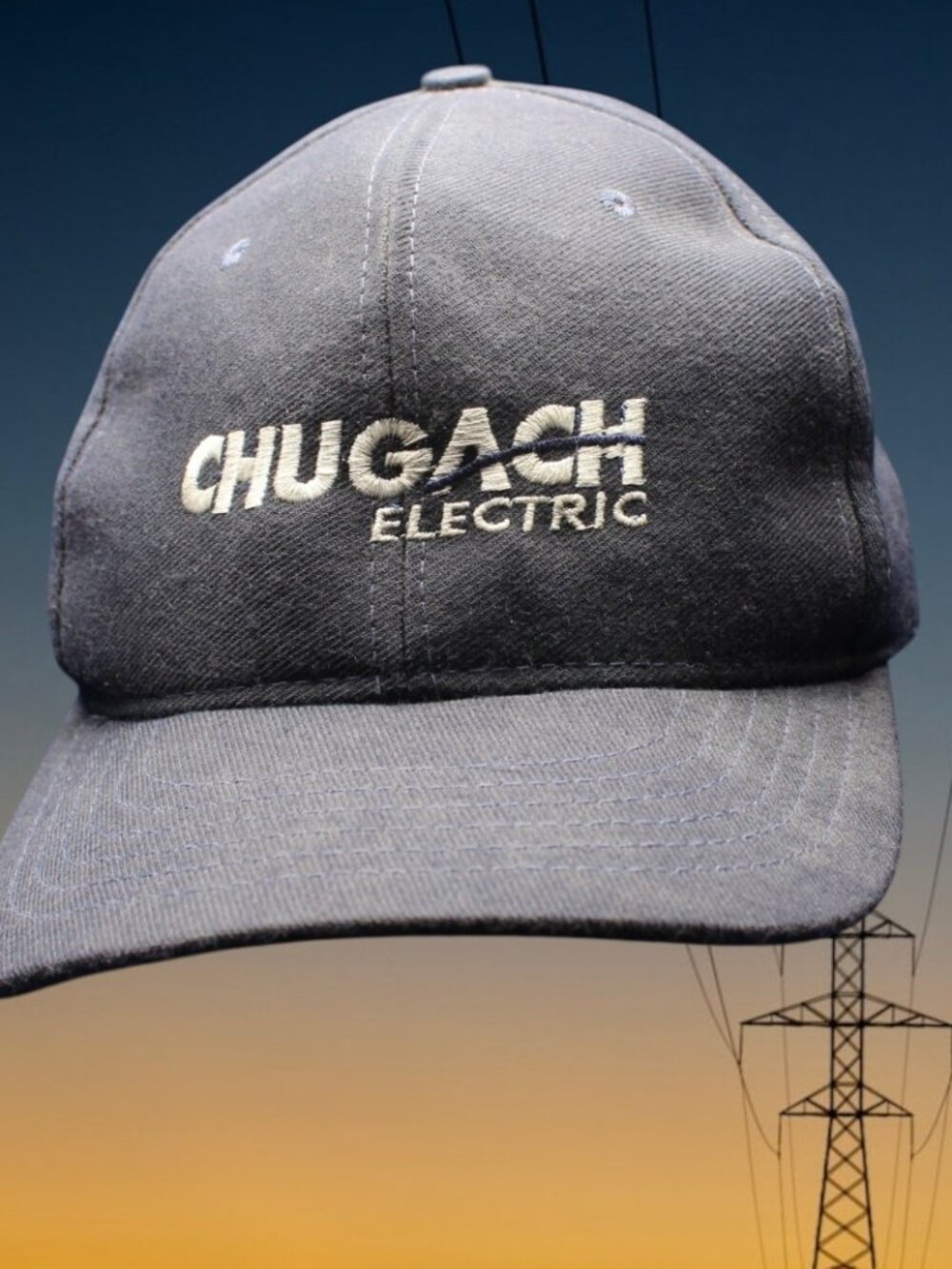 Alaska Chugach Electric Hat Cap Power company USA lineman
